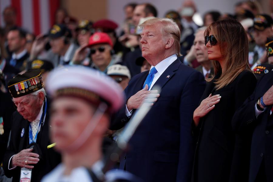 Europa recuerda cómo fue el desembarco de Normandía con la presencia de diferentes líderes políticos como Trump, Macron y el príncipe Carlos de Inglaterra