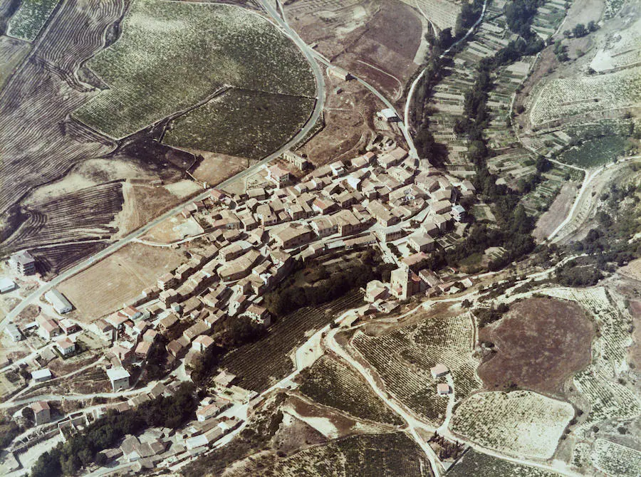 Así se veía desde el cielo Villabuena de Álava en 1978