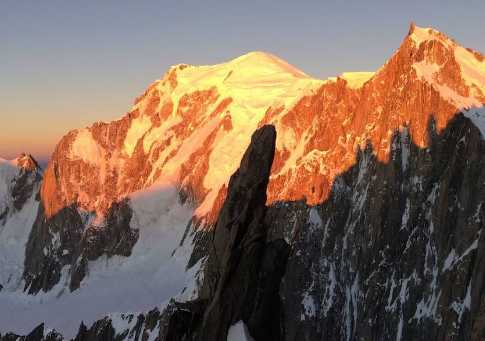Vista del Mont Blanc.