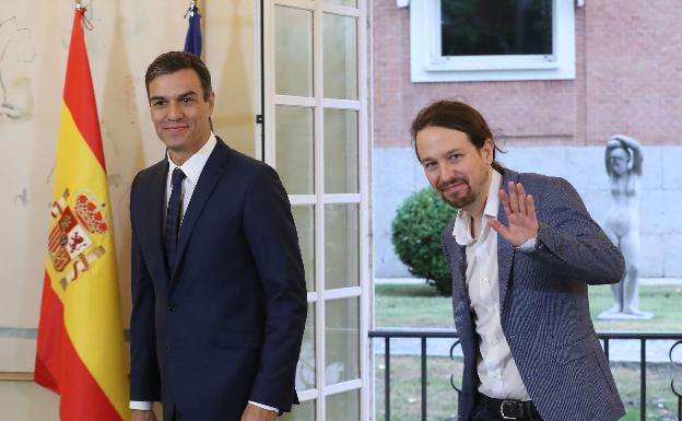 Pedro Sánchez y Pablo Iglesias.