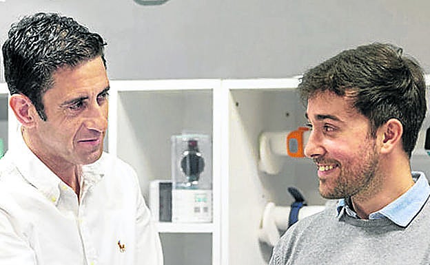 Luis González y Asier Gómez forman equipo en zamudio.