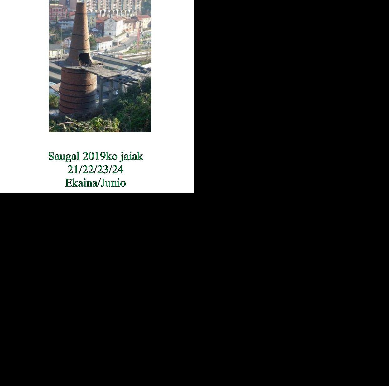 Programa de fiestas de Ortuella 2019: Saugal Jaiak