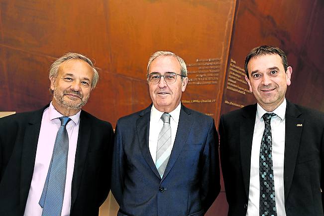 Juan Francisco Jimeno, Francisco Pérez y Vicente Atxa. 