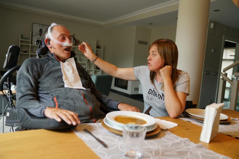 Fotos: Así es el día a día de un enfermo de ELA