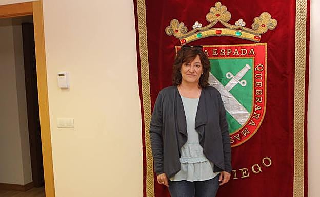 Pilar Garmendia, investida alcaldesa de Samaniego el pasado sábado.