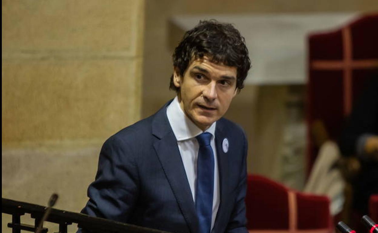 Rementeria, durante un acomparecencia en Juntas. 