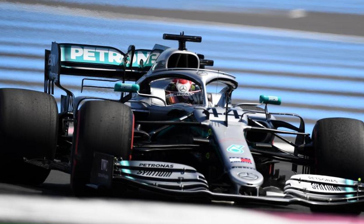 Lewis Hamilton, durante la sesión de clasificación. 