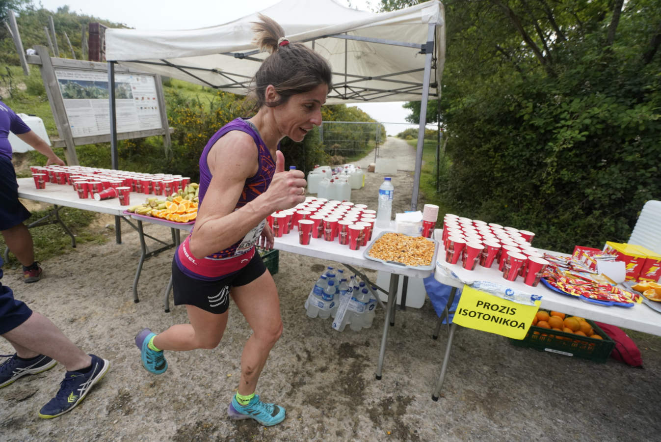 Gran ambiente el que se ha vivido en las carreras del Flysch Trail, donde el calor ha sido protagonista y ha hecho mella en los corredores.