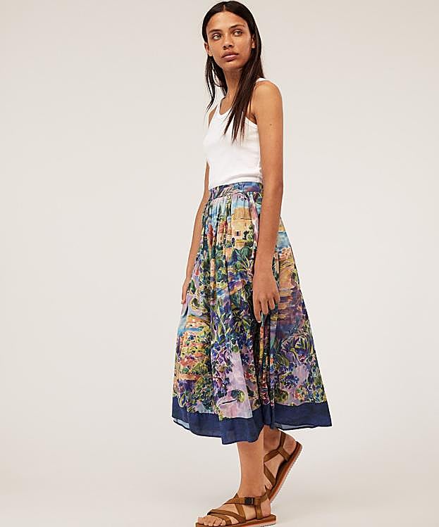 Falda con paisaje, de Oysho (23,99 euros)