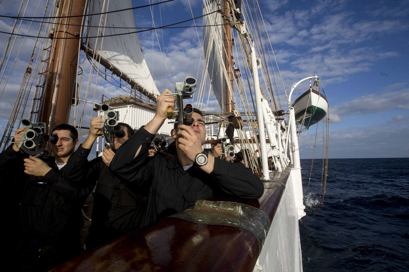 Una semana en el buque escuela 'Juan Sebastián Elcano'. 