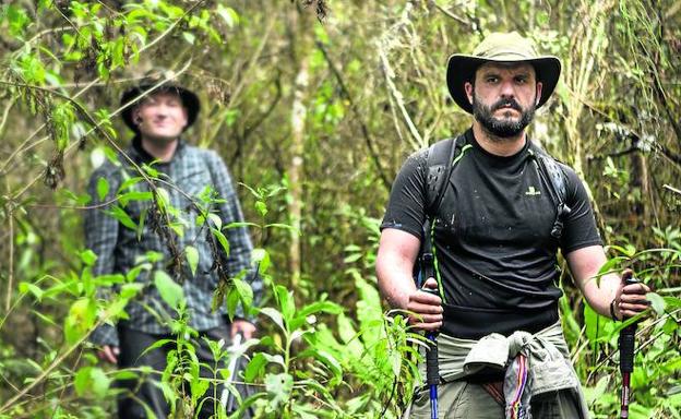 El explorador vitoriano Miguel Gutiérrez, en una de sus anteriores expediciones.