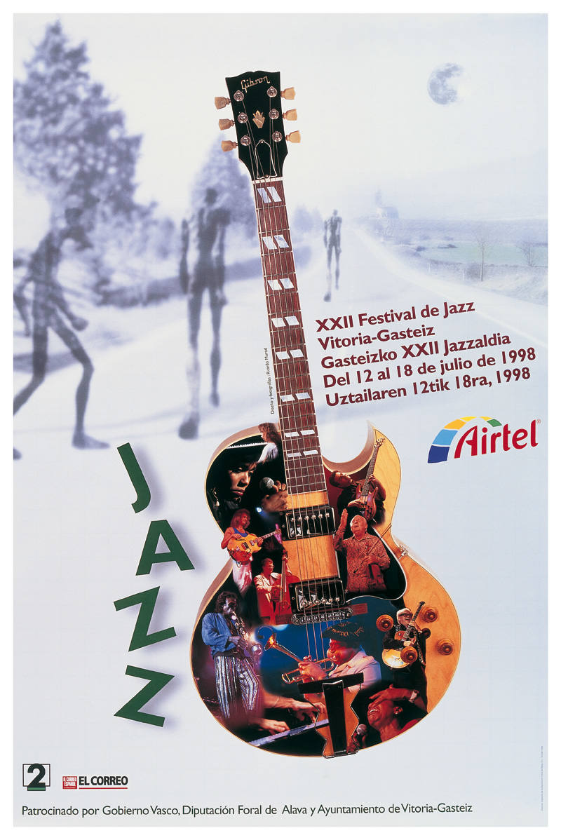 Cartel de 1998 del Festival de Jazz de Vitoria