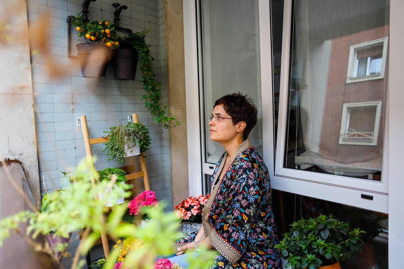 Sophe García disfrutando de su rincón 'green'
