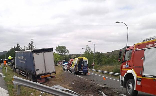 El accidente en la AP-68.