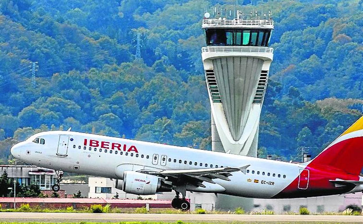 Iberia transportó el año pasado a 547.000 personas en Loiu. 