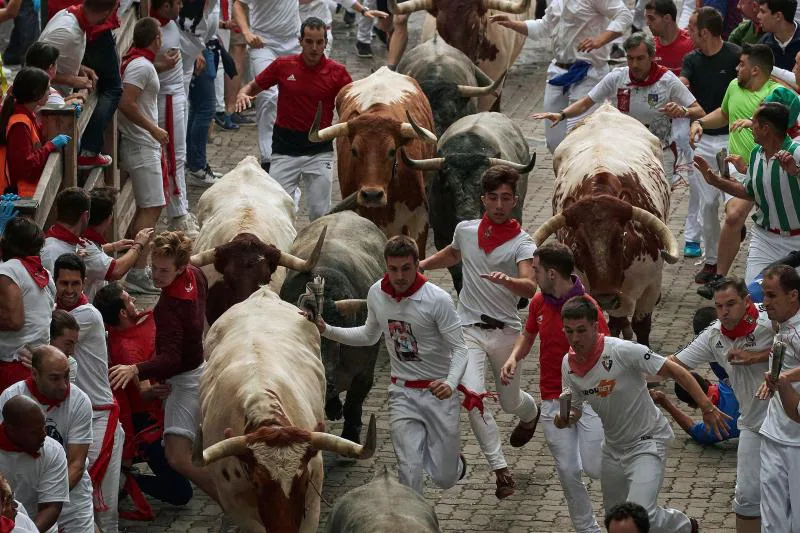 Fotos: Los toros de José Escolar protagonizan un encierro rápido y limpio