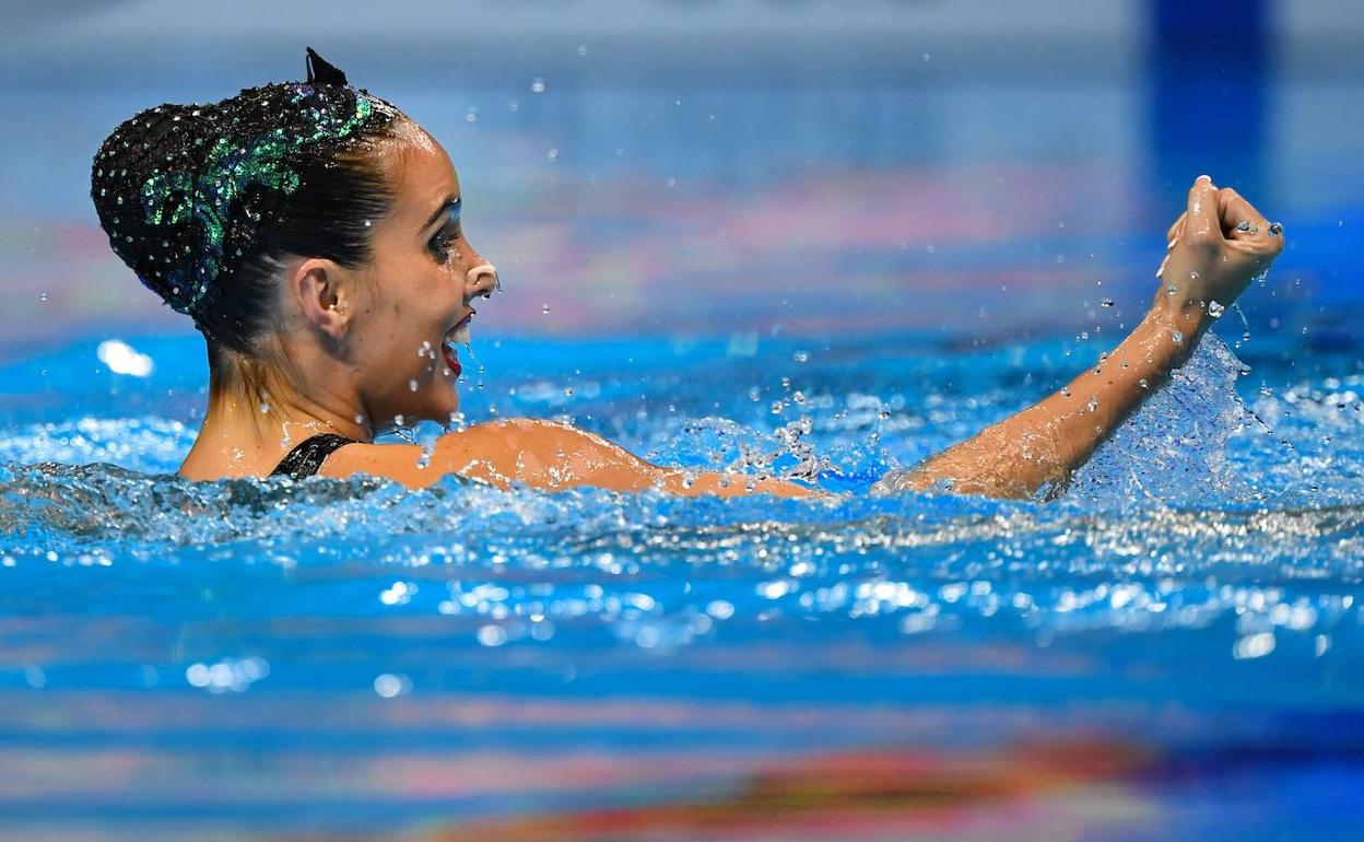 Ona Carbonell, durante el ejercicio. 