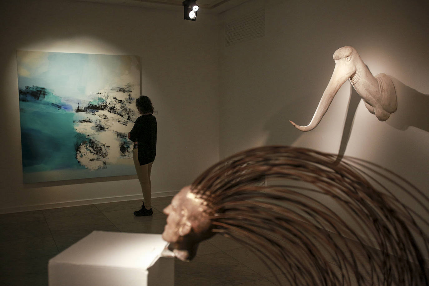 Fotos: &#039;VI-siones&#039;, un diálogo entre cuatro artistas vitorianos de generaciones y estilos diferentes