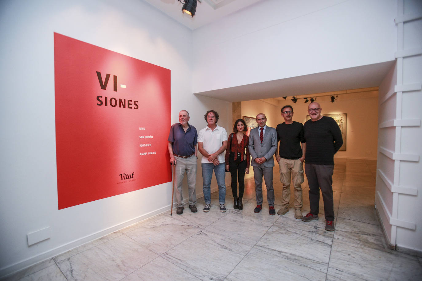 Fotos: &#039;VI-siones&#039;, un diálogo entre cuatro artistas vitorianos de generaciones y estilos diferentes