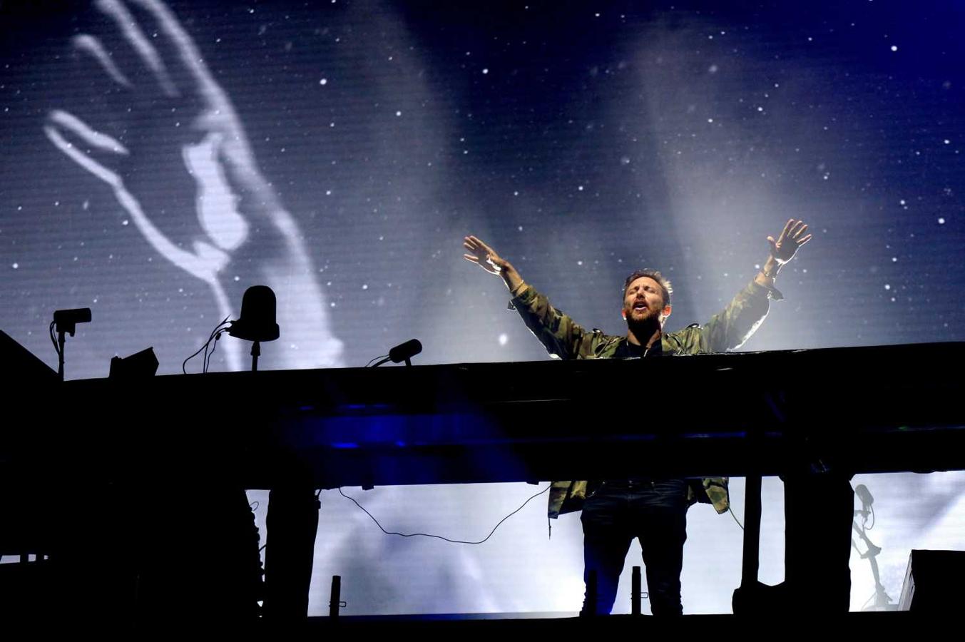 El DJ David Guetta en el Festival Les Vieilles Charrues, en Carhaix (Francia)