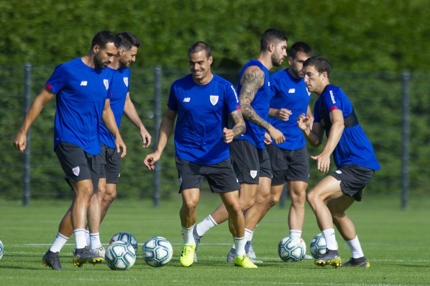 El Athletic entrena en Marienfeld.