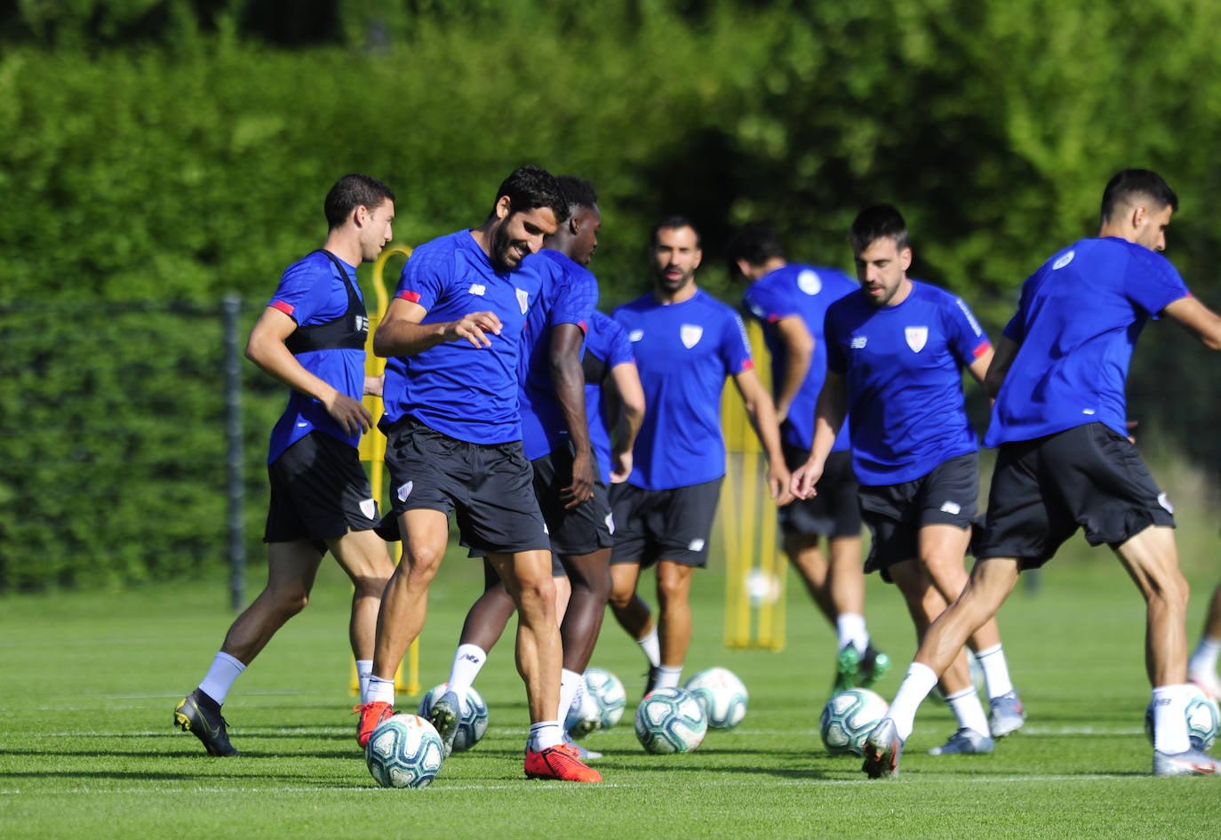 El Athletic entrena en Marienfeld.