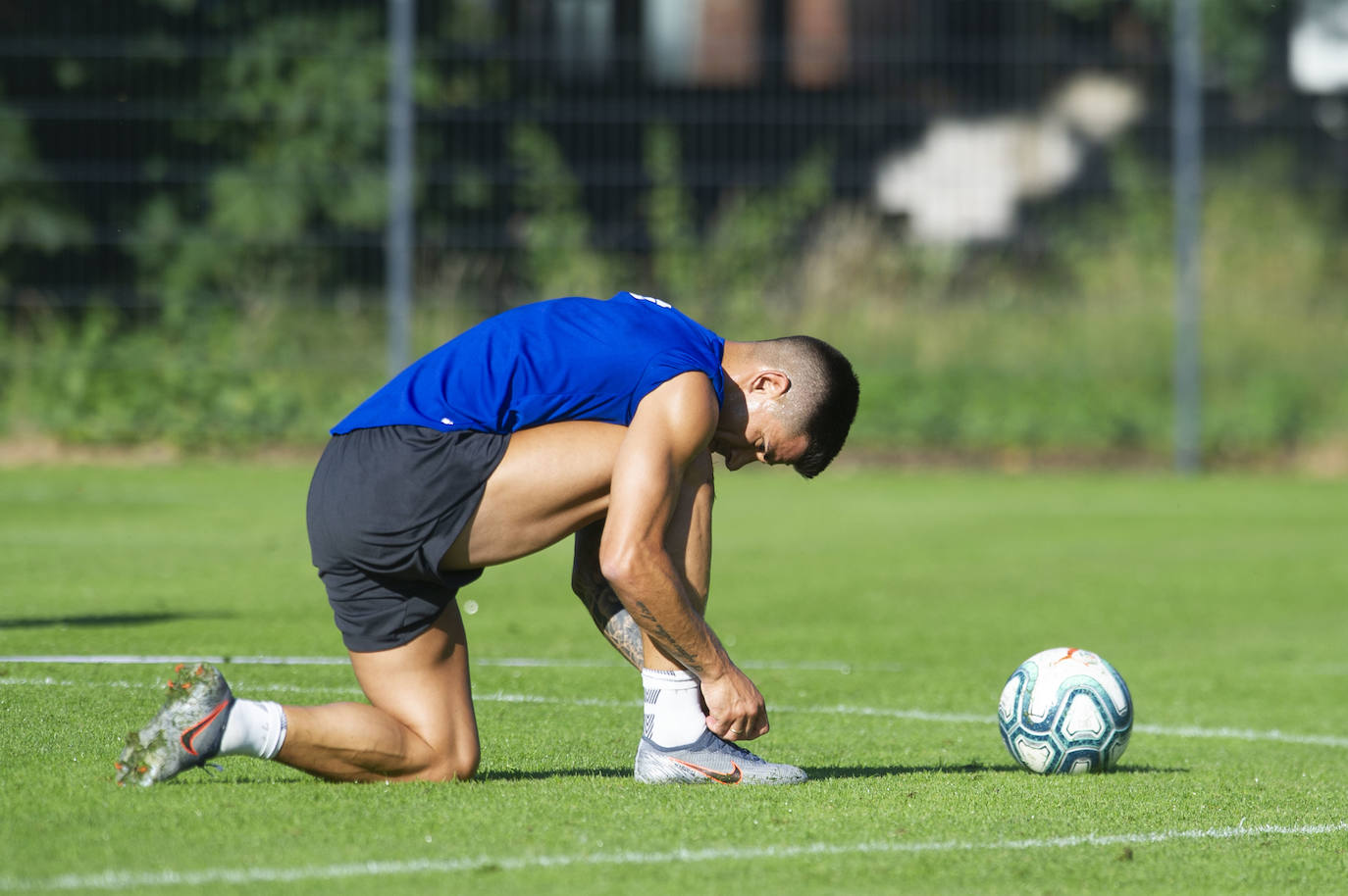 El Athletic entrena en Marienfeld.