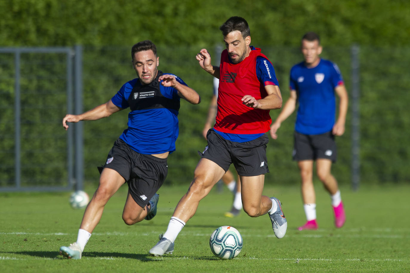 El Athletic entrena en Marienfeld.