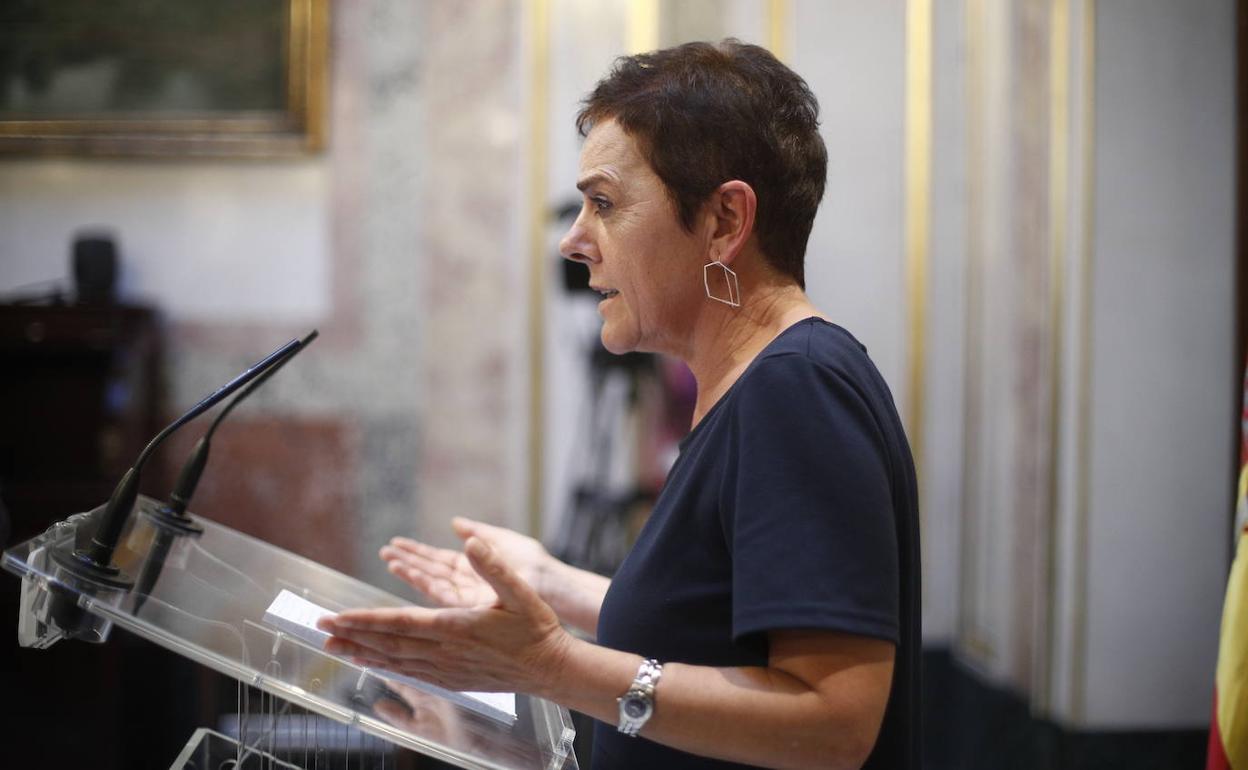 Mertxe Aizpurua, portavoz de EH Bildu en el Congreso de los Diputados.