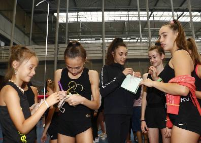 Imagen secundaria 1 - Álava revive el arte de la rítmica