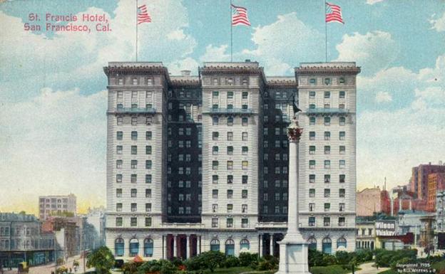 El hotel St. Francis. en los años 30 (Ebay).