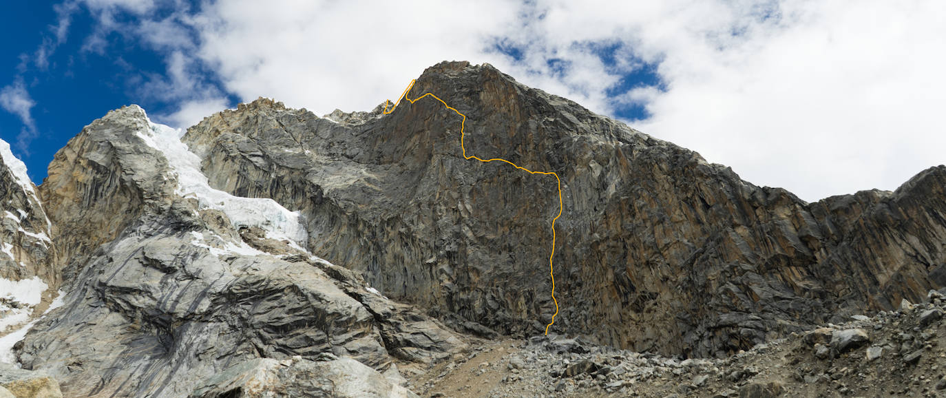 Fotos: Los Pou logran la primera ascensión a la cara norte del Cashan Oeste de los Andes