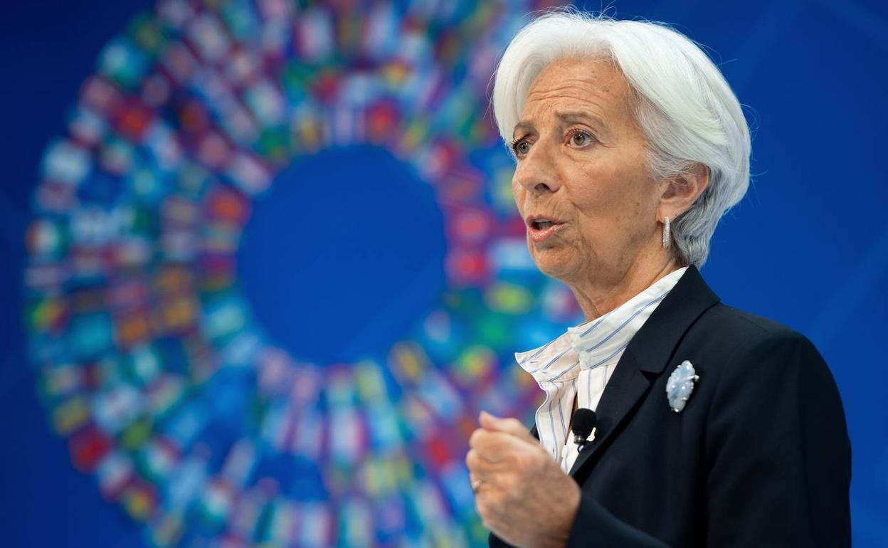 Christine Lagarde, en una de sus últimas intervenciones como directora gerente del FMI.