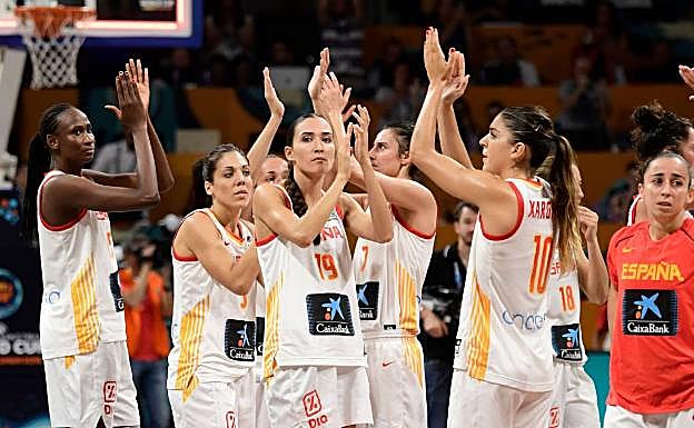 Las jugadoras en uno de los encuentros del Mundial.