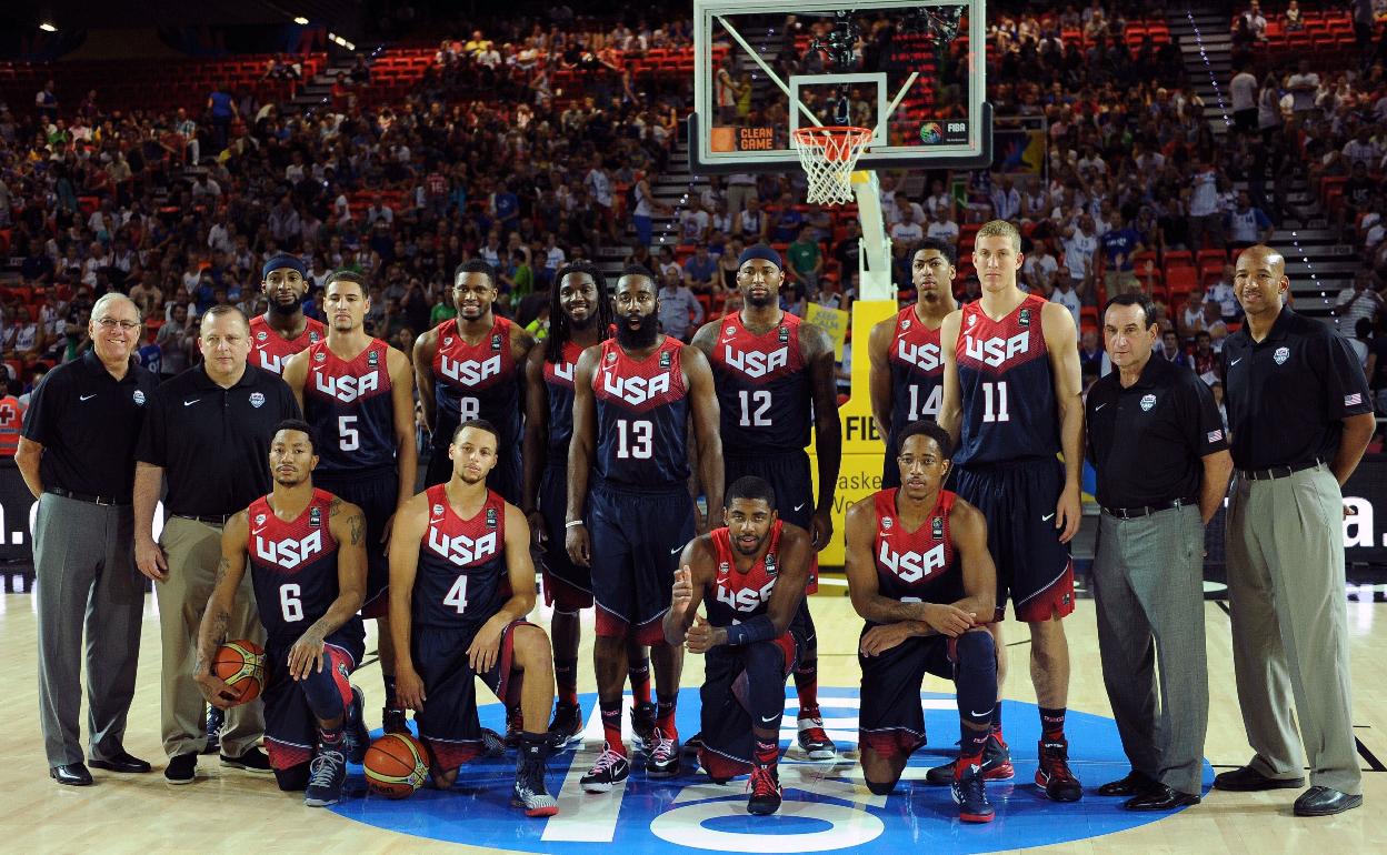 Solo Miles Plumlee (d), será el jugador que repetirá en el Mundial de China tras el de 2014.