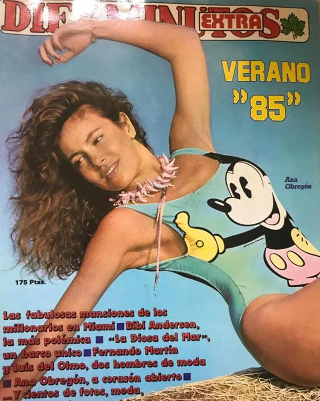 Ana Obregón, posado 1985. 