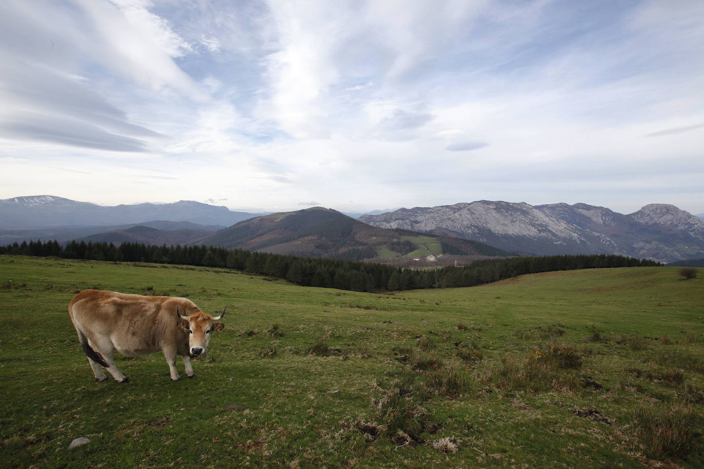 Vista del parque natural de Urkiola
