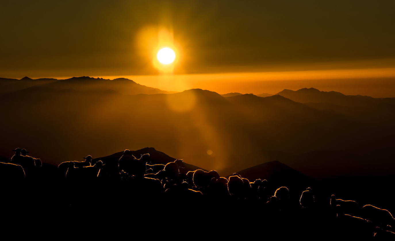 Anochecer en el Gorbea.