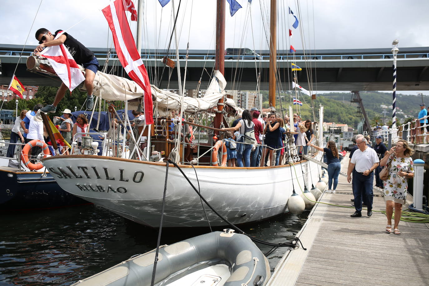 Fotos: La visita del velero &#039;Saltillo&#039; en el Museo Marítimo