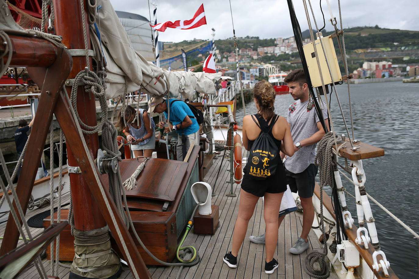 Fotos: La visita del velero &#039;Saltillo&#039; en el Museo Marítimo