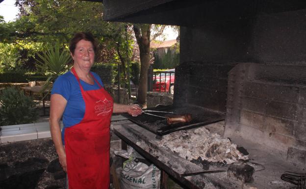 Parrilla dispuesta en el Guzurtegi.