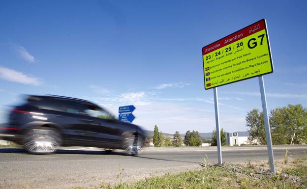 Aviso de controles fronterizos con motivo de la Cumbre de Biarritz.