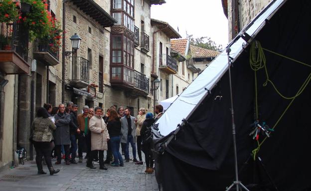 Artziniega acogió hace unos meses el rodaje de 'La pequeña Suiza', de Kepa Sojo. 