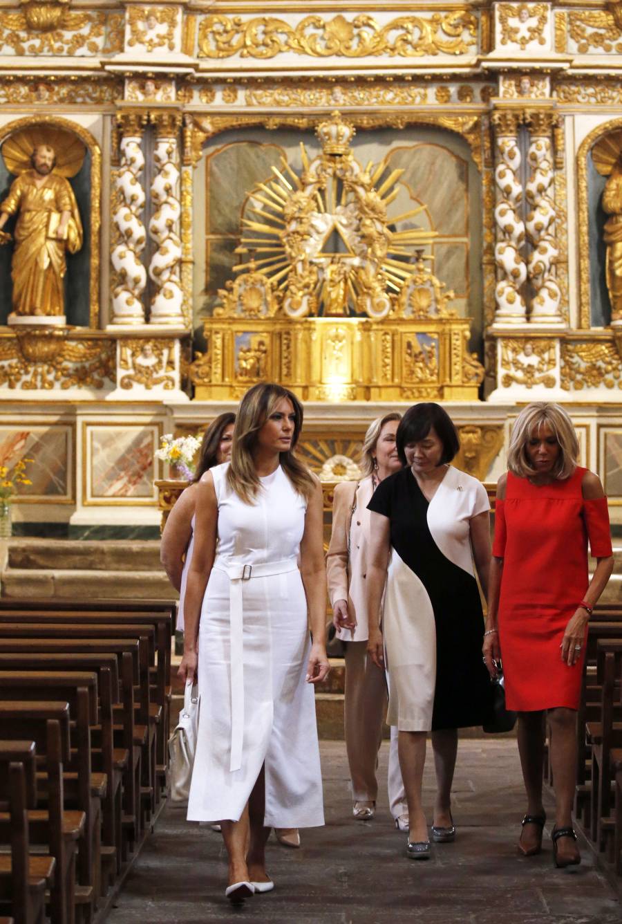 Fotos: Las primeras damas, a ritmo de aurresku y pelota en Biarritz