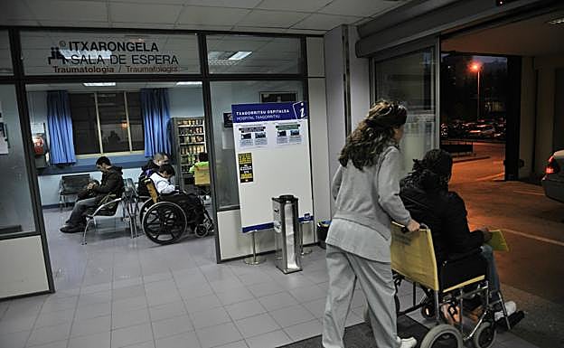 Una estancia del hospital Txagorritxu, ajena al incidente denunciado por Erne.