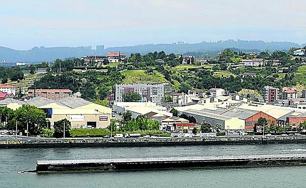 Terrenos de Leioa donde se han realizado los últimos sondeos y donde podría embocar el subfluvial en la Margen Derecha.