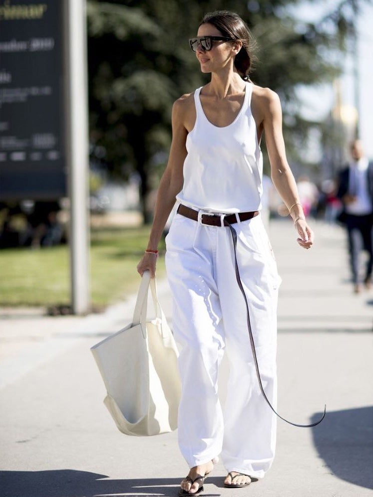 'Total look' de color blanco