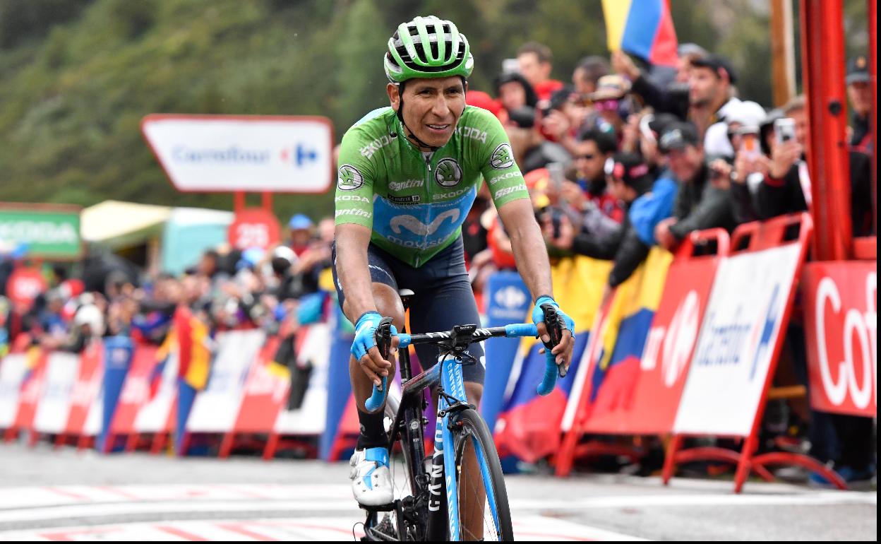 Quintana, durante la Vuelta 2019. 