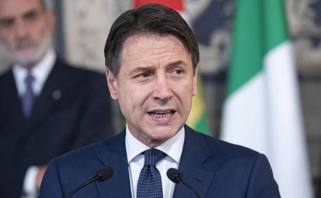 Giuseppe Conte anuncia la composición de su gobierno. 