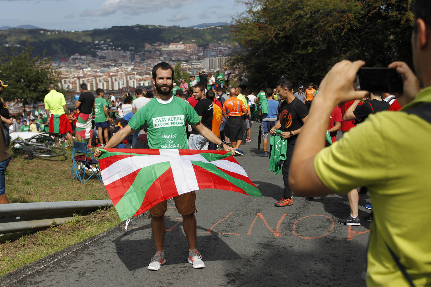 El alto vizcaíno es uno de los protagonistas de la etapa que termina en Bilbao 